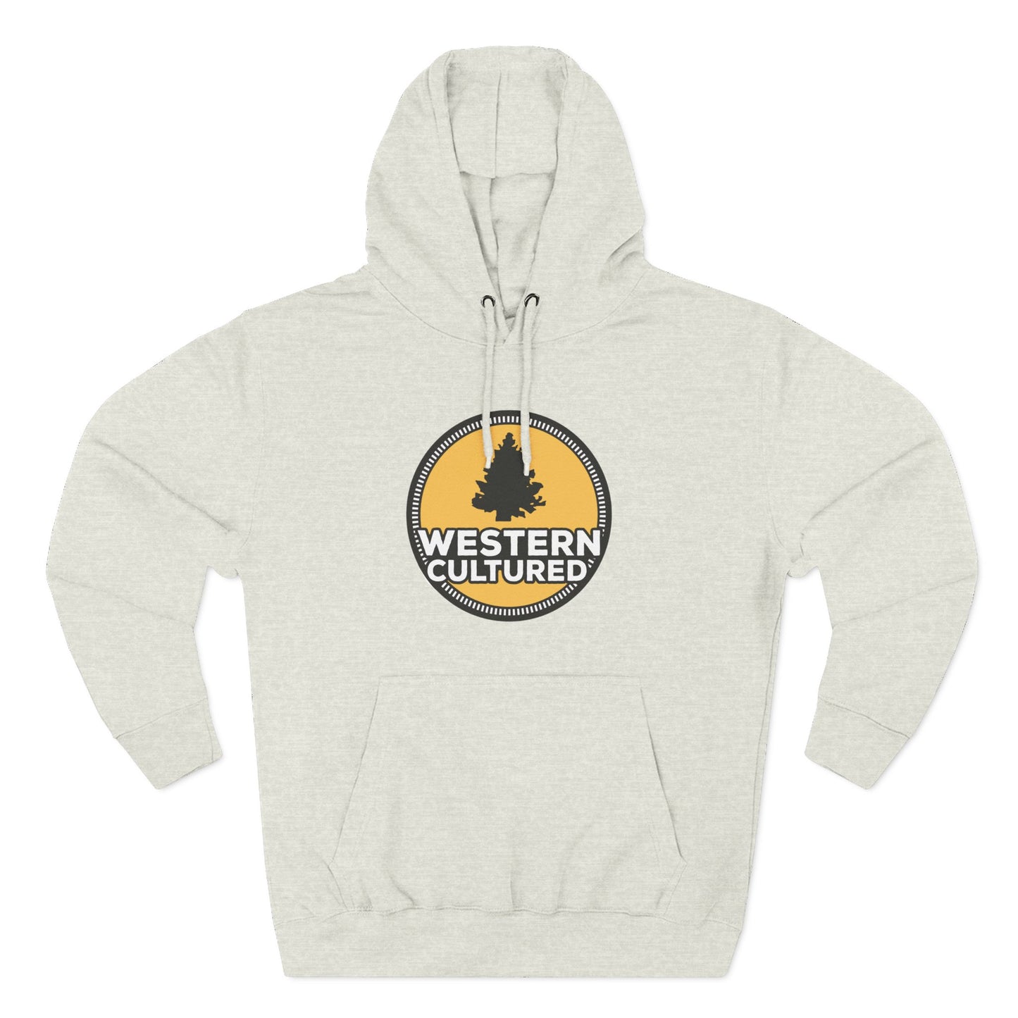 Western Cultured Hoodie — Retro Mountain Logo Pullover