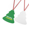 Metal Ornament – "Big Deal Cannabis" Green Bell Holiday Decoration