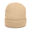 Embroidered 'Big Deal Cannabis' Ribbed Knit Beanie — Cozy Winter Cannabis Hat