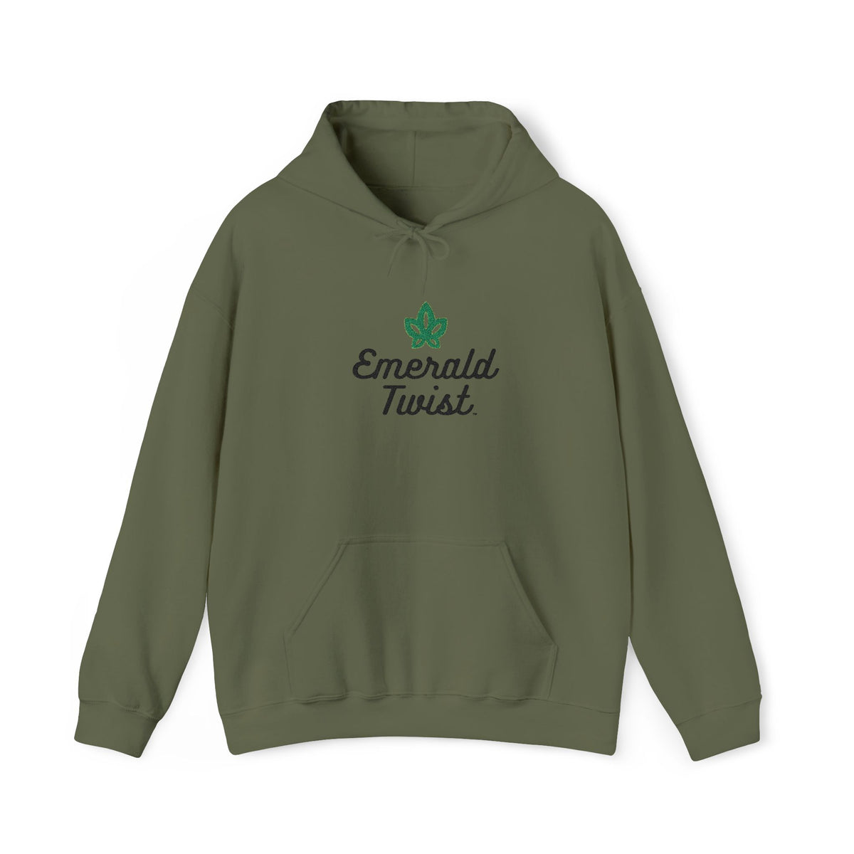 Emerald Twist Embroidered Hoodie