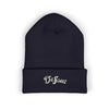 Embroidered 'DeSaus' Cuffed Beanie — Classic Knit Winter Hat