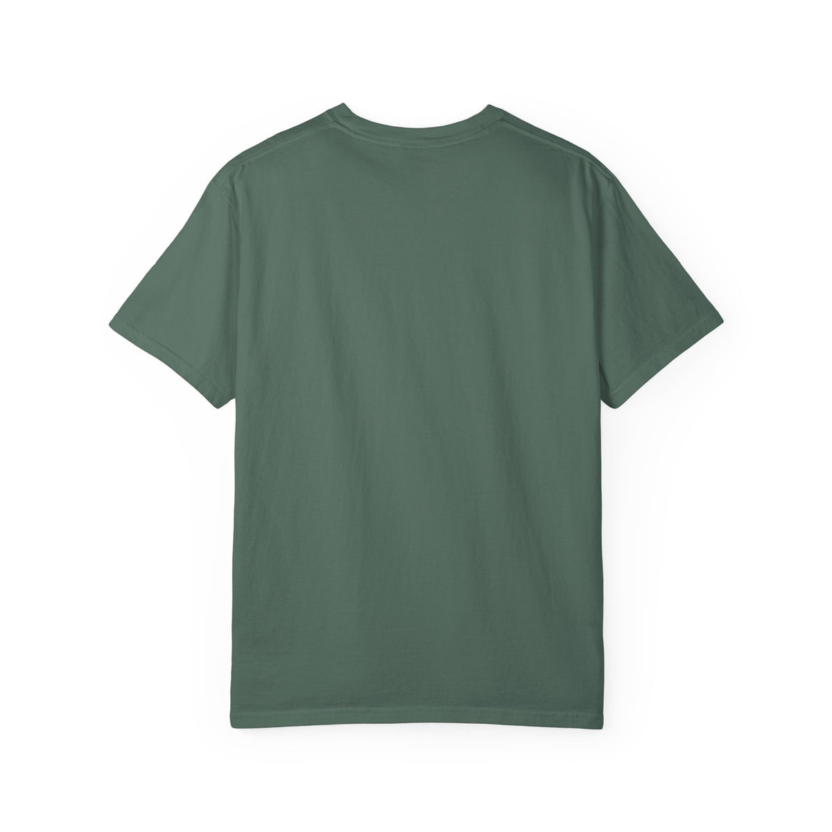 Emerald Twist T-Shirt — Retro Script Tee with Green Leaf Logo