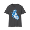 Sailor Babe Graphic T-Shirt — Blue Retro Pinup Tee