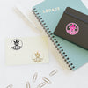 Legacy Sticker Sheet — Decorative Logo Stickers (Pink, Gold, Black)