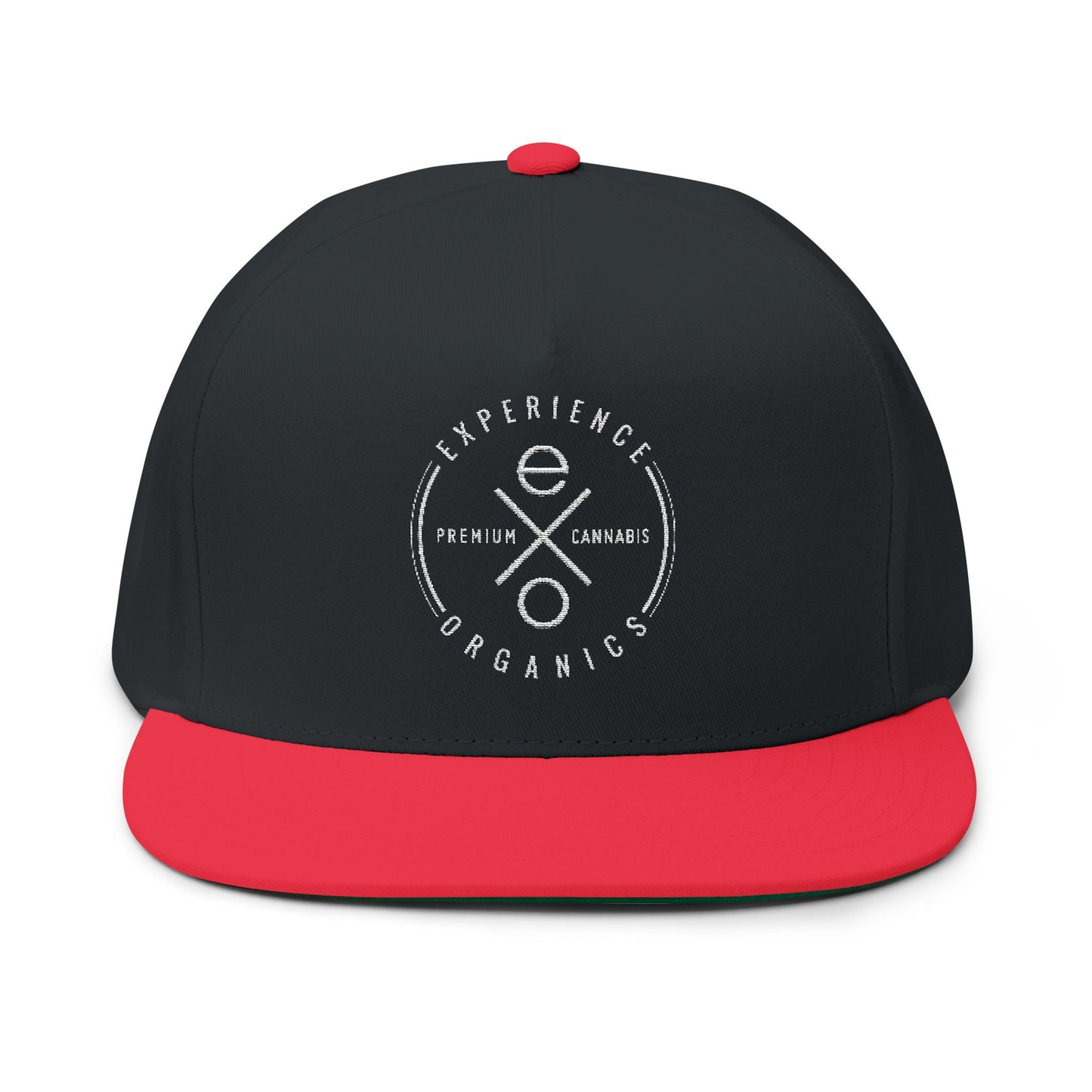 Experience Organics Embroidered Flat Bill Cap Snapback