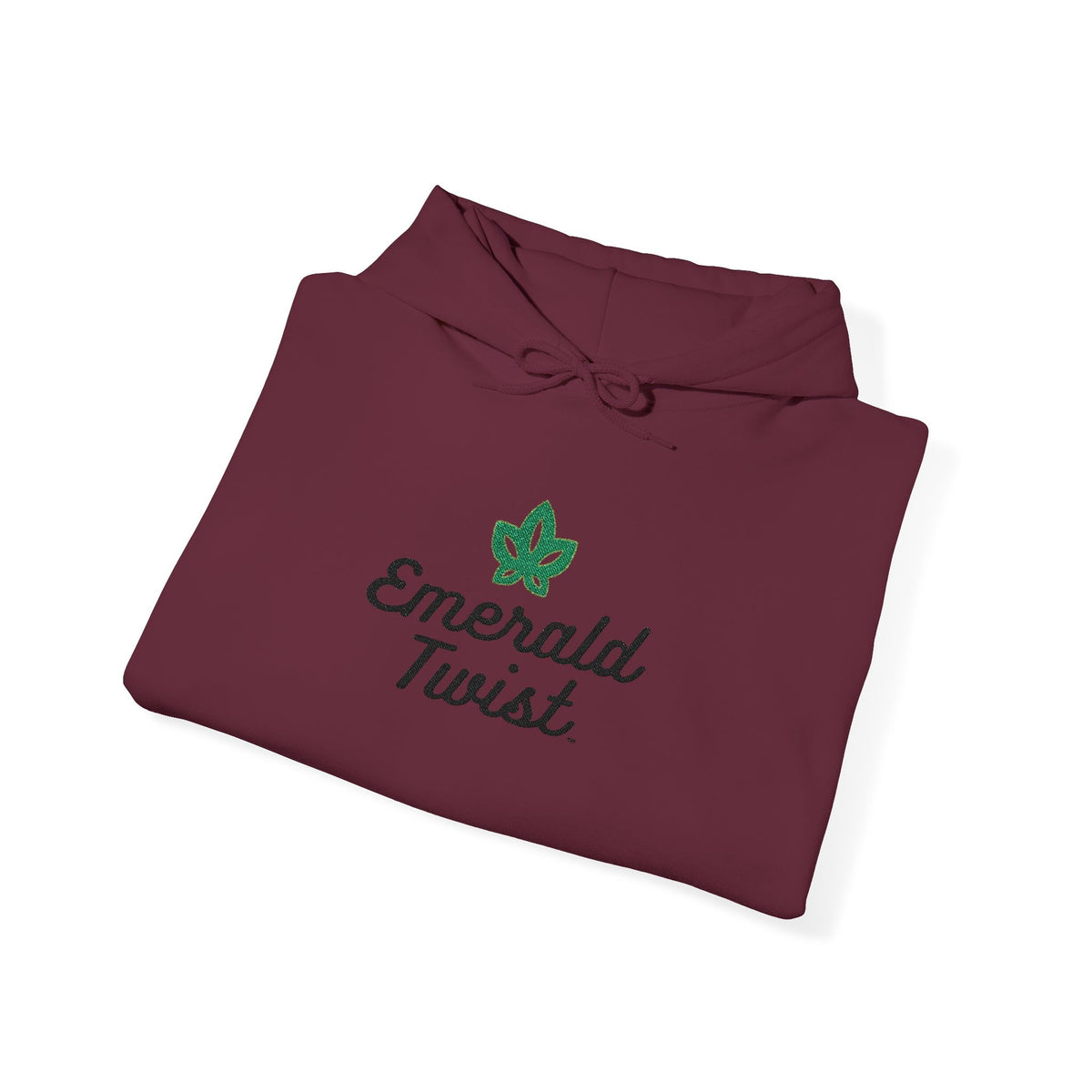 Emerald Twist Embroidered Hoodie