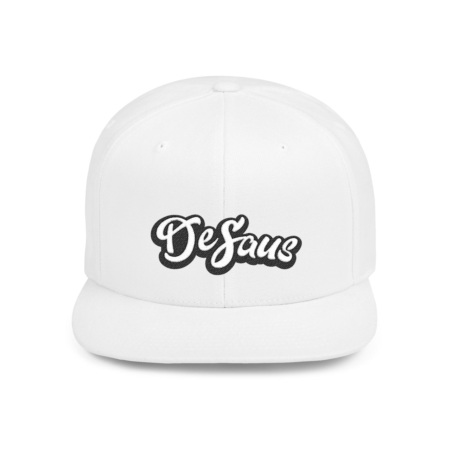 DeSaus  Embroidered Flat Bill Snapback Hat