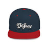 DeSaus  Embroidered Flat Bill Snapback Hat