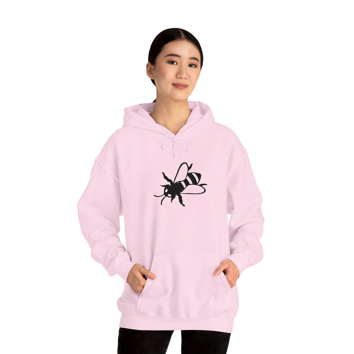 Lazy Bee Embroidered Unisex Hoodie