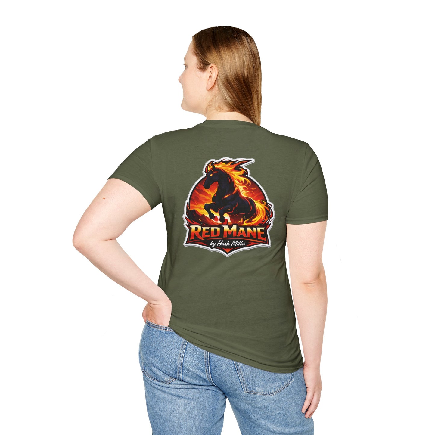 Red Mane Graphic Tee (Back)