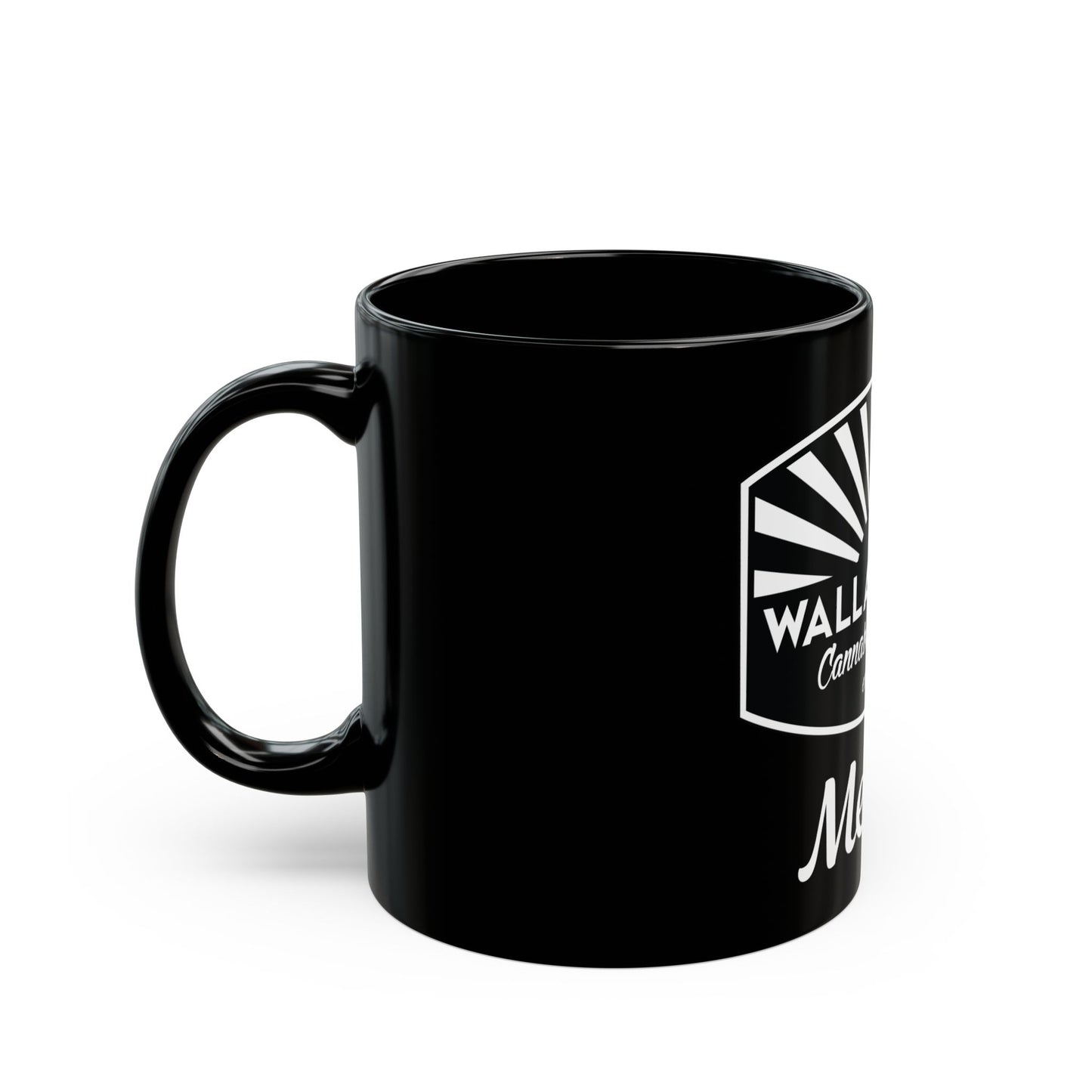Custom Cannabis Company Black Mug | Unique Gift for Cannabis Lovers, Coffee Lovers, Personalized Mug, 11oz 15oz